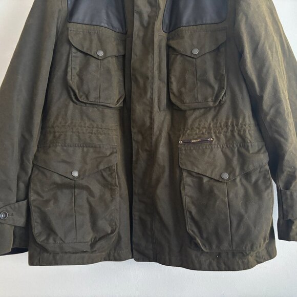 $1500 BNWOT Barbour Supa Corbridge Waxed Cotton Jacket w/ Deep Pile Lining L- XL - Picture 4 of 16